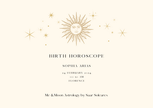 Order a Birth Horoscope Book for You, your Child or Baby | Interpreted by professional Astrologer - SAAR SOLEARES