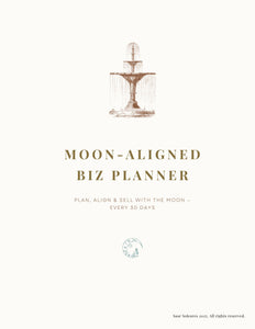 Free Moon-Aligned Biz Planner | 30 Days of Repeatable Cycle-Based Strategy - SAAR SOLEARES