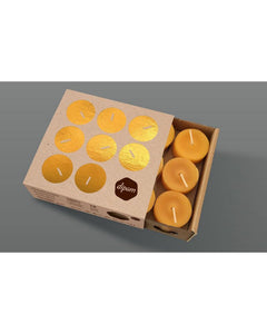 Dipam | Box of 18 Beeswax Tea Lights - SAAR SOLEARES